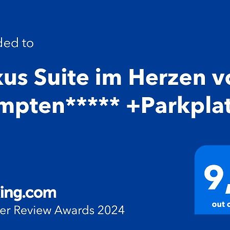 Luxus Suite Im Herzen Von Kempten***** +Parkplatz מראה חיצוני תמונה